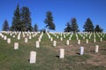 Custer National Cemetery at Little Bighorn Battlefield National Royalty Free Stock Photo