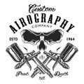 Custom aerography company emblem