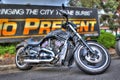 Custom American Harley Davidson motorbike Royalty Free Stock Photo