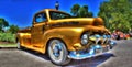 Custom American 1950`s Ford pick up truck