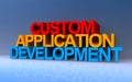 custom application development on blue