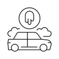 custom auto paint line icon vector illustration