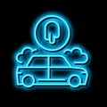 custom auto paint neon glow icon illustration