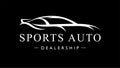 Custom auto sports car silhouette Logo