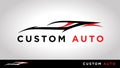 Custom Auto Sports car Logo