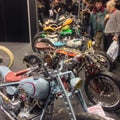 Custom Bikes show at the 2015 VERONA MOTOR BIKE EXPO Italy Royalty Free Stock Photo