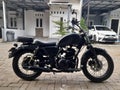 Custom black motorcycle