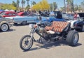 Custom Built Rear Engine Motorcycle Royalty Free Stock Photo