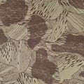 Custom camouflage texture pattern, horizontal pale green tan taupe brown textured camo background, old aged weathered cotton twill