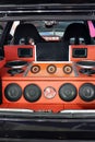 Custom car audio system Royalty Free Stock Photo