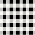 Custom Checkered Black And White Fabric By Blackwhitegraphics Royalty Free Stock Photo