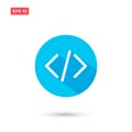 Custom code icon vector design isolated 4