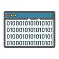 Custom coding filled outline icon, seo Royalty Free Stock Photo