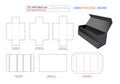 Custom collapsible rigid box, foldable rigid box dieline template