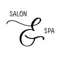 Custom decorative ampersand. Salon and Spa logo. Great for wedding invitation, card, banner, photo overlay, logo.