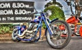Custom designed motorcycle Royalty Free Stock Photo