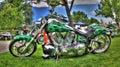 Custom designed motorcycle Royalty Free Stock Photo