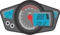 Custom Digital Speedometer vector art