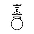 custom engravable glyph icon vector illustration Royalty Free Stock Photo
