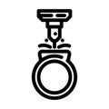 custom engravable line icon vector illustration Royalty Free Stock Photo