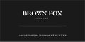 Custom font aplhabet ABC word, name is BROWN FOX