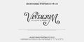 Custom font bundle script serif. aplhabet vector illustrations Royalty Free Stock Photo