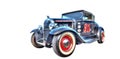 Custom Ford Model A hot rod on a white background Royalty Free Stock Photo