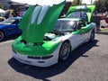 Custom Green and White Vette Royalty Free Stock Photo