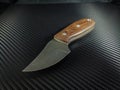 Custom hand forged knife with jeans micarta handles