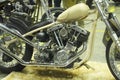 Custom Harley Davidson Motorcycle and engine Royalty Free Stock Photo