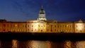 Custom House Dublin at night - travel photography Royalty Free Stock Photo