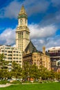 The Custom House Tower, in Boston, Massachusetts. Royalty Free Stock Photo