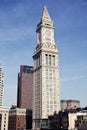 Custom House Tower in the center of Boston Royalty Free Stock Photo
