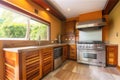 custom kitchen with built-in grill, oven, and fryer for cooking delicious and healthy meals