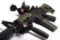 Custom build M4A1 assault rifle Royalty Free Stock Photo