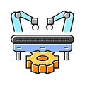 custom manufacturing engineer color icon vector illustration