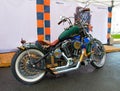 Custom motorbike on Russian Harley Days, St. Petersburg