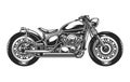 Custom motorcycle concept Royalty Free Stock Photo