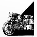 Custom motorcycle poster