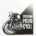 Custom motorcycle poster