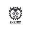 custom motorcycle vector illustration design Royalty Free Stock Photo