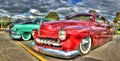 Custom painted and designed 1950s American Ford