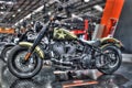 Custom painted Harley Davidson motorcycle Royalty Free Stock Photo