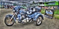 Custom painted Harley Davidson Trike Royalty Free Stock Photo