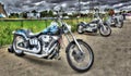 Custom painted Motorbikes Royalty Free Stock Photo