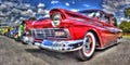 Custom painted 1950s American Ford pickup truck Royalty Free Stock Photo