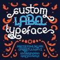 Custom retro typeface