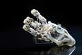 custom robotic hand, with ultra-sensitive tactile sensors and microrubber fingertips, for delicate medical procedures