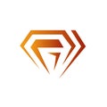 custom shiny jewelryof gemstone diamond logo design vector illustrations Royalty Free Stock Photo