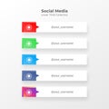 Custom square social media lower third